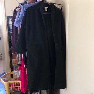 H&M long coat (black)